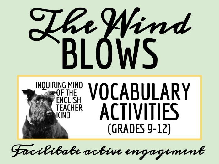 "The Wind Blows" by Katherine Mansfield Short Story Vocabulary Activities