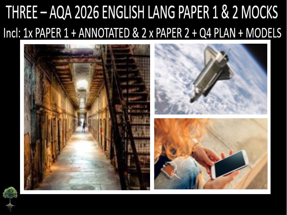 THREE - AQA PAPER 1 & 2 | 2026 FULL MOCKS | ANNOTATED | Q4 PLAN | MODELS