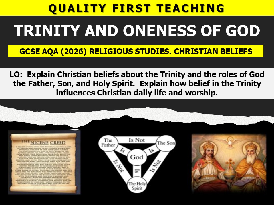 TRINITY. CHRISTIAN BELIEFS. 2026