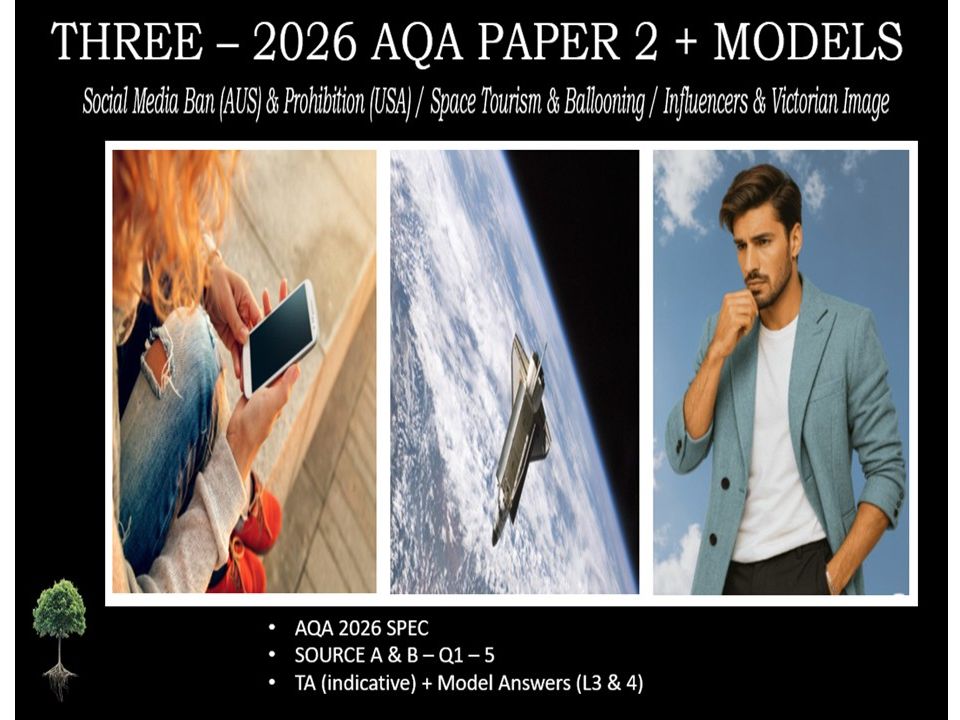 THREE - AQA PAPER 2 | 2026 FULL MOCKS | MODELS