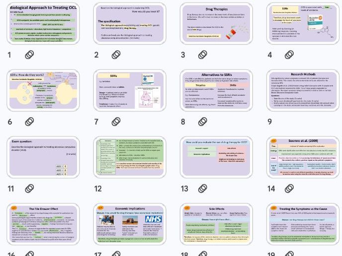AQA Biological Treatment for OCD NEW 2025 Specification