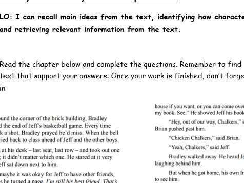 Comprehension Task