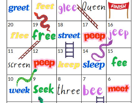 Snakes and Ladders - EE words