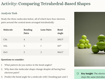 AS Level Chemistry - 3.5 Shapes of Molecules
