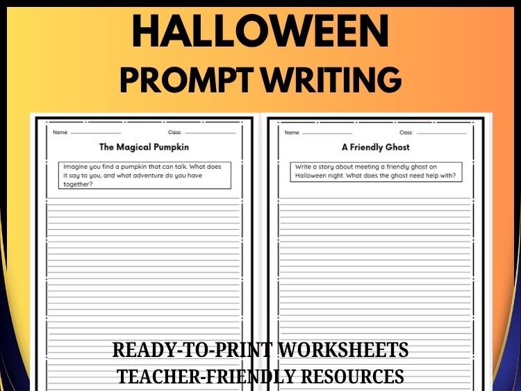 Halloween Writing Activities | 20 Spooky Creative Writing Prompts | Grades 2–8