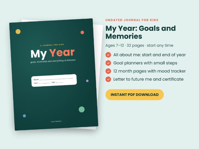 My Year: Goal Setting and End-of-Year Memory Journal (KS2)