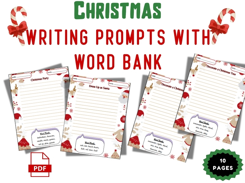Christmas Writing Prompts With Word Bank