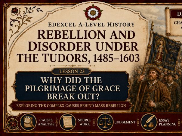 Rebellion & Disorder Under The Tudors Lesson 23: Why did the Pilgrimage of Grace break out?