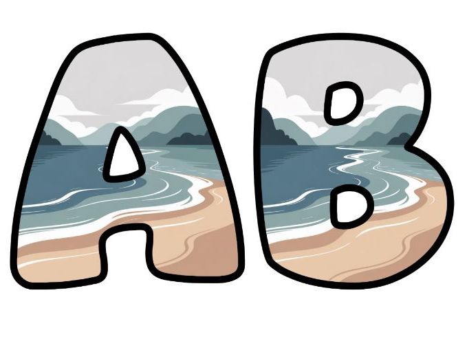 Soft Clouds Pastel SEL Beach Lettering Set for Classroom Display | Upper & Lowercase, 0-9 and Signs