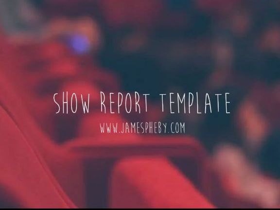 Show Report Template | Teaching Resources