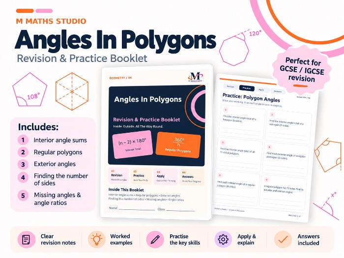 Angles in Polygons | Revision Booklet