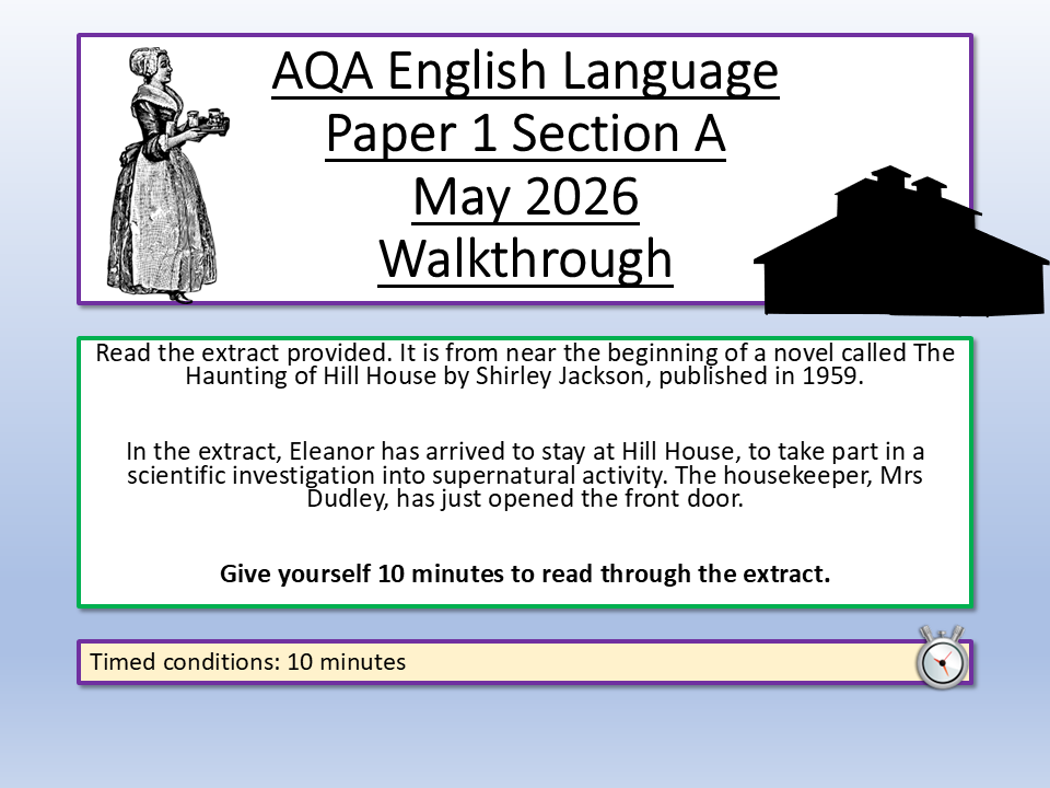 AQA English Language Paper 1 2026