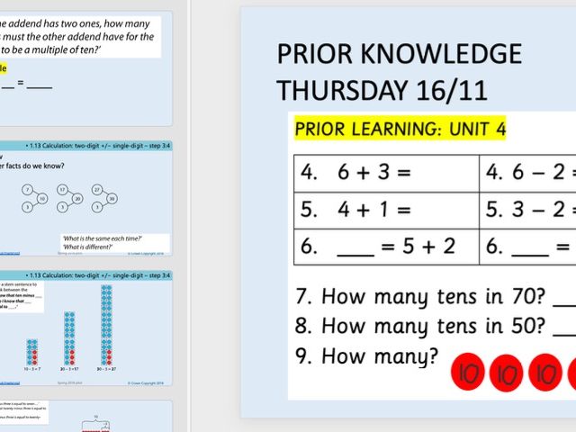 MATHS NCETM YEAR 2; Unit 4 Addition and Subtraction