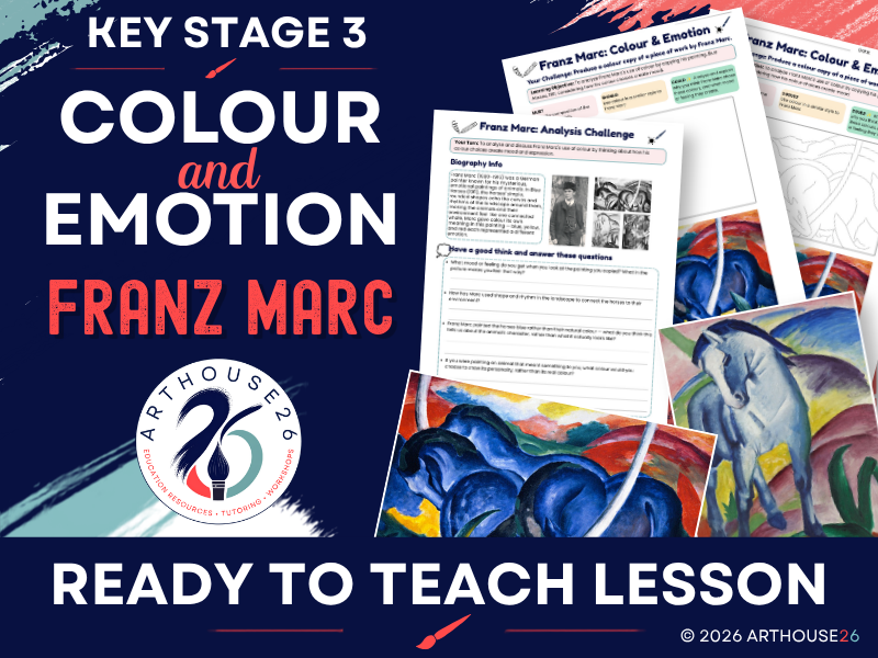 Franz Marc: Colour & Emotion | KS3 Art Lesson, Copy & Analyse