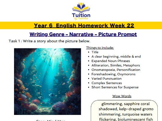 22. Year 6 - Creative Writing & Spelling