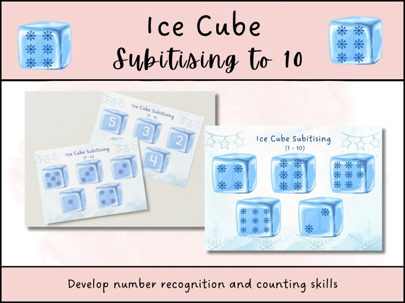 Subitising to 10 Activity EYFS Winter Maths