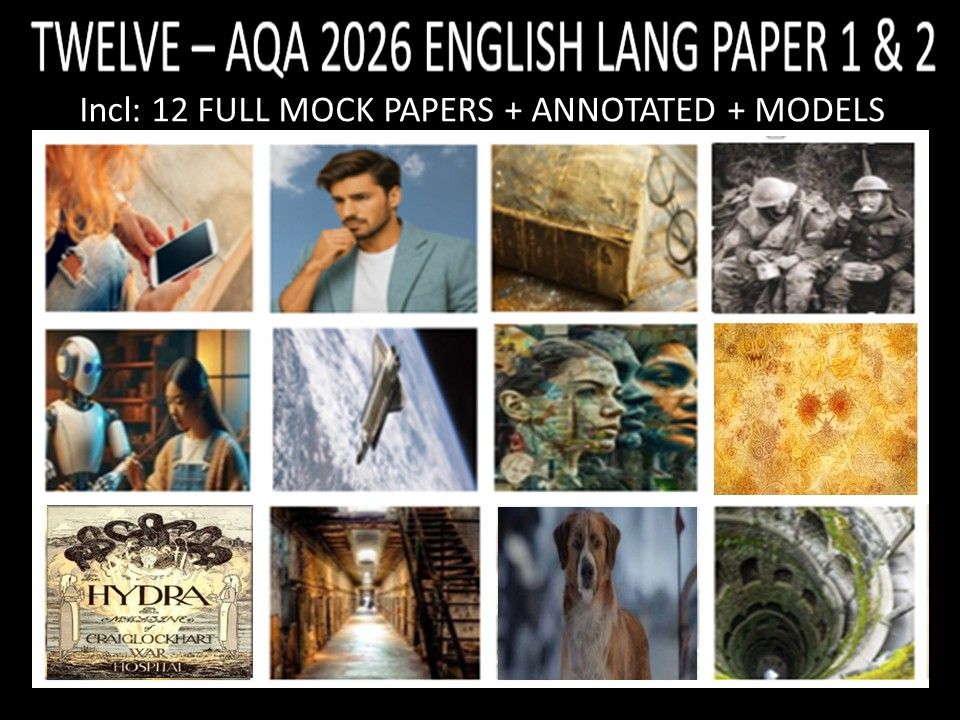 TWELVE - AQA PAPER 1 & 2 | 2026 FULL MOCKS | ANNOTATED | MODELS