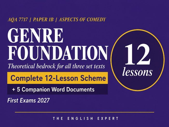 2025+ AQA A-Level English Literature B (7717) | Aspects of Comedy | Genre Foundation Scheme of Work