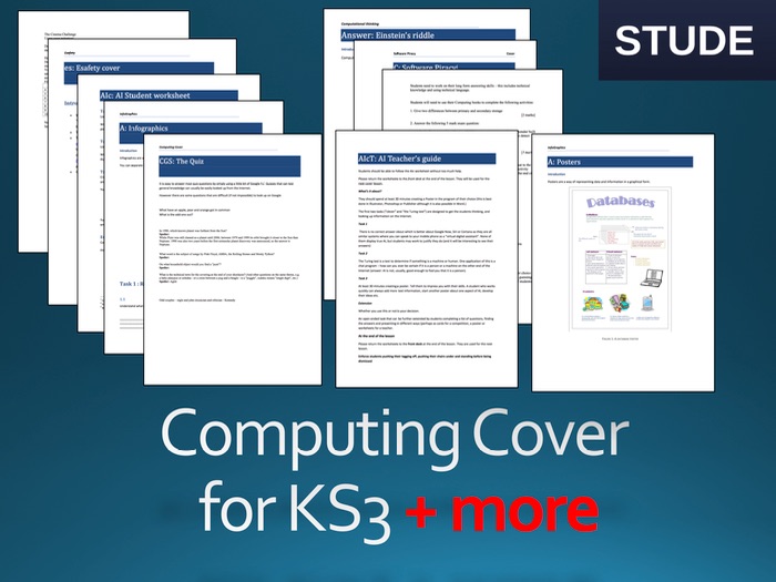 Computing KS3 cover lessons