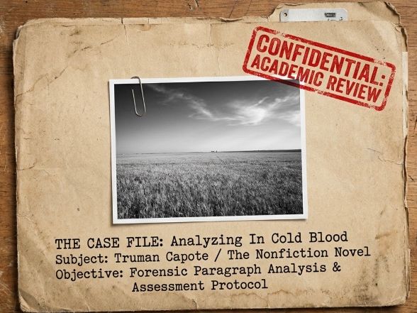 In Cold Blood Teaching Unit | Senior Year 11–12 | Complete Scheme of Work | Truman Capote