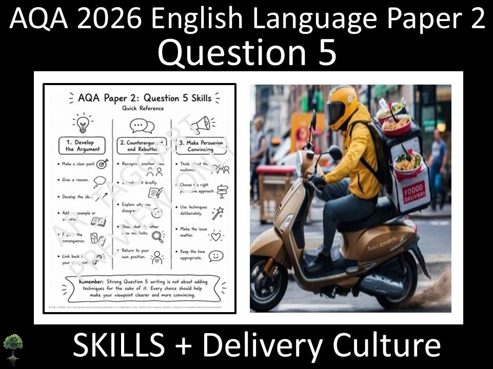 Question 5: AQA 2026 English Language Paper 2 | Skills + Delivery Culture