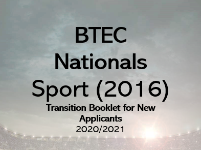 BTEC Sport (2016) Transition Activities