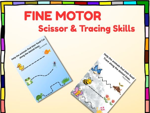 Fine Motor Skills Tracing & Scissor Skills