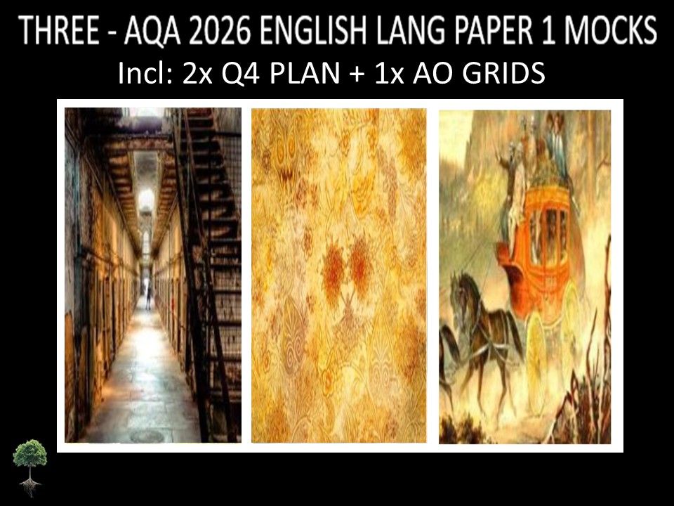THREE - AQA PAPER 1 | 2026 FULL MOCKS | Q4 PLAN | AO GRIDS