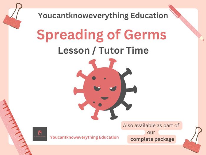 The Spreading of Germs PSHE Tutor Time