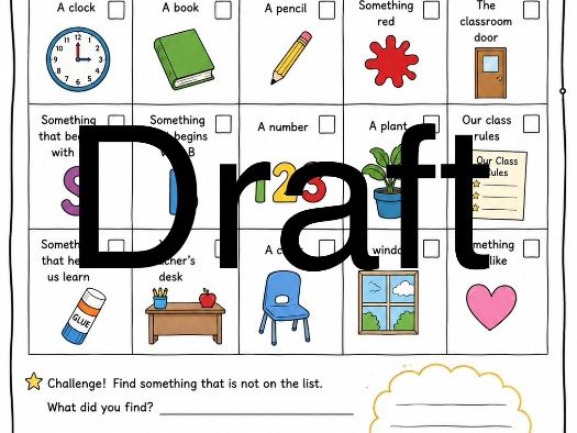 Classroom Scavenger Hunt - KS1