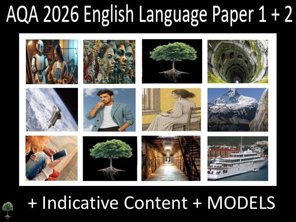 Ten AQA 2026 English Language Paper 1 + 2 Mocks | MODELS