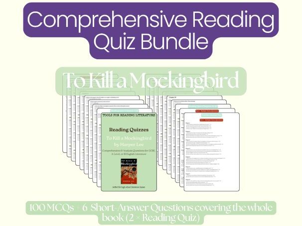 To Kill a Mockingbird Reading Quizzes – The Whole Novel | GCSE & A-Level English