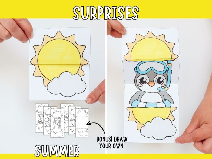 Surprise Summer Suns - Printable Craft for Kids