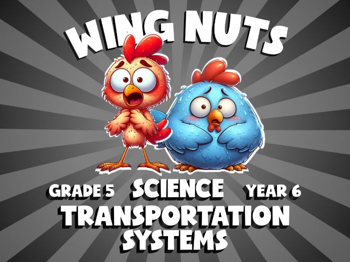 Transportation Systems WING NUTS Science Game | No-Prep Year 6 Review Activity