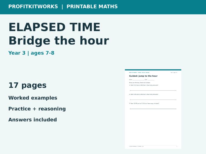 Year 3 Elapsed Time: Bridge the Hour