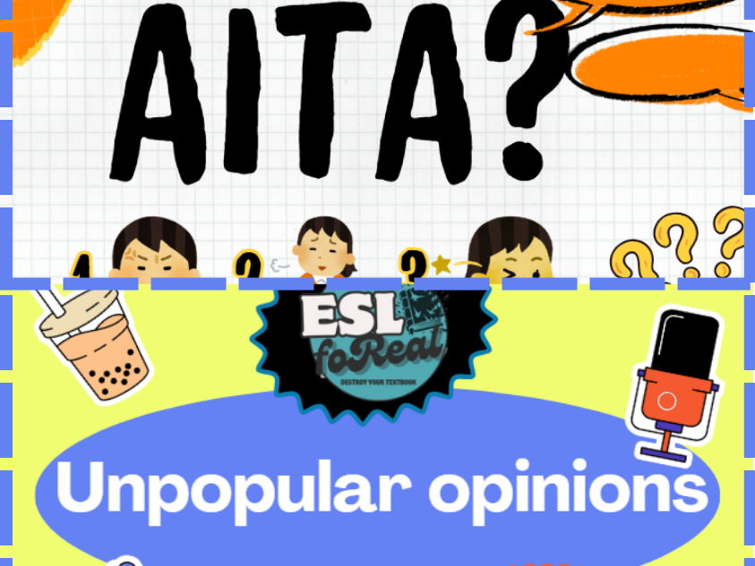 Hot topics for teens: Unpopular Opinions + AITA (BUNDLE)