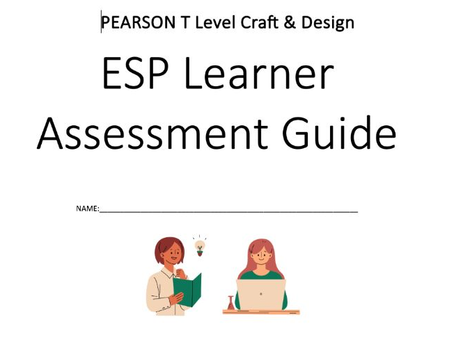 T Level Craft & Design ESP Learner Walkthrough Booklet FREE