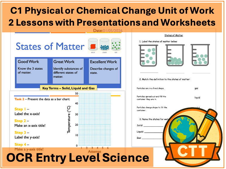 OCR Entry Level Science - C1 Physical or Chemical Change - 2 Lessons