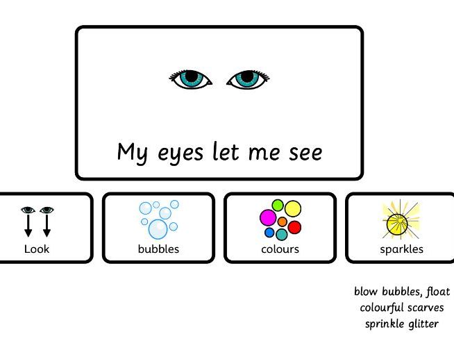 Explore the world around me - sensory story