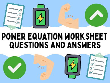 Power equation (work done & energy transferred) equations practice AQA GSE Physics