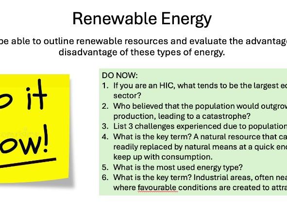 L14 Renewable Energy - Edexcel iGCSE Geography
