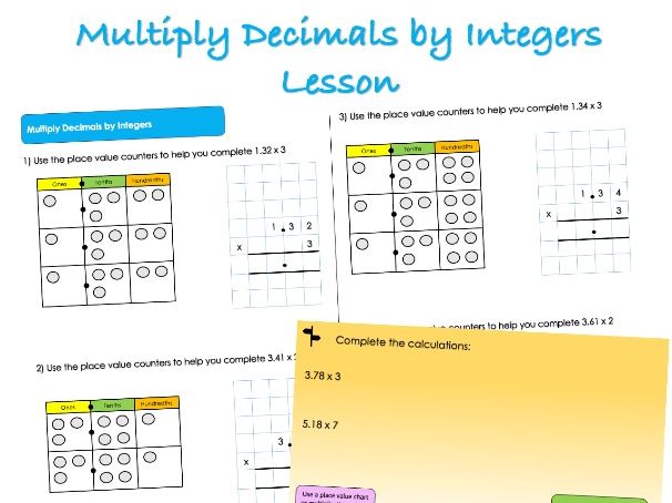 Year 6 Decimals - Multiply Decimals by Integers Lesson