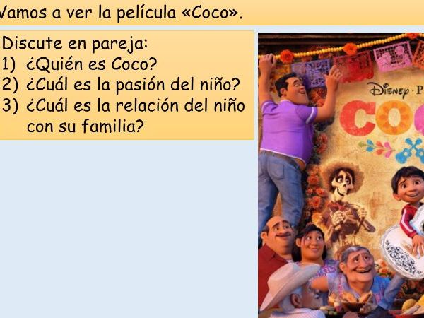 Project on the movie "Coco".