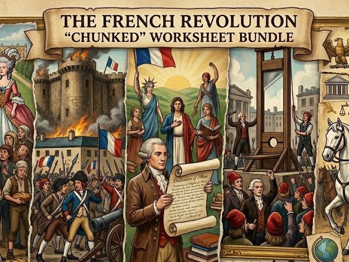 The French Revolution "Chinked" Assignment Bundle (21 Assignments)