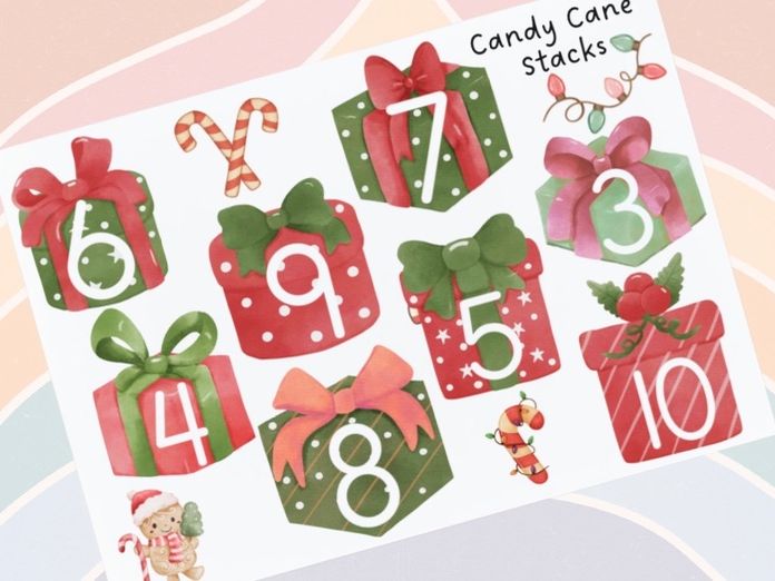 Christmas - Candy Cane Stacks 3-10