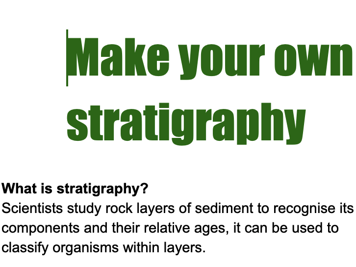 Identifying Strata; Relative Dating in Science