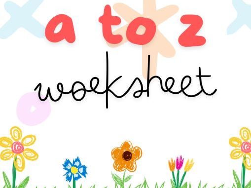 a-z worksheet