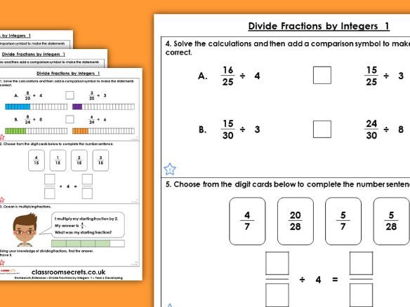 Grade 6 fractions test pdf picture