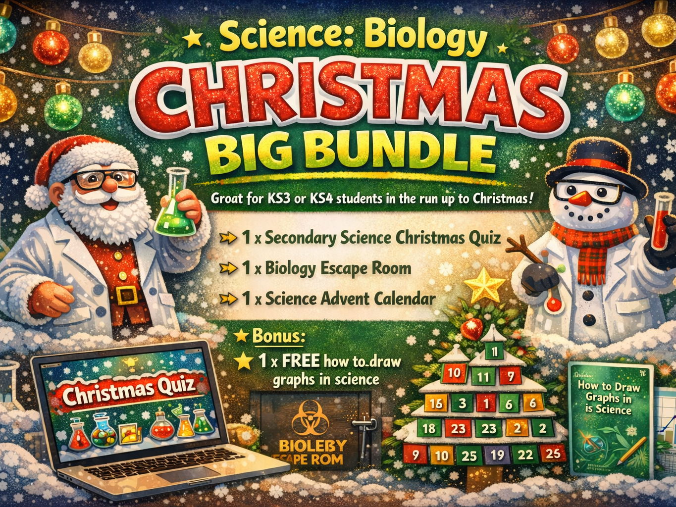 Biology Christmas Bundle  - Science