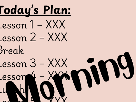 Morning Slide - Editable